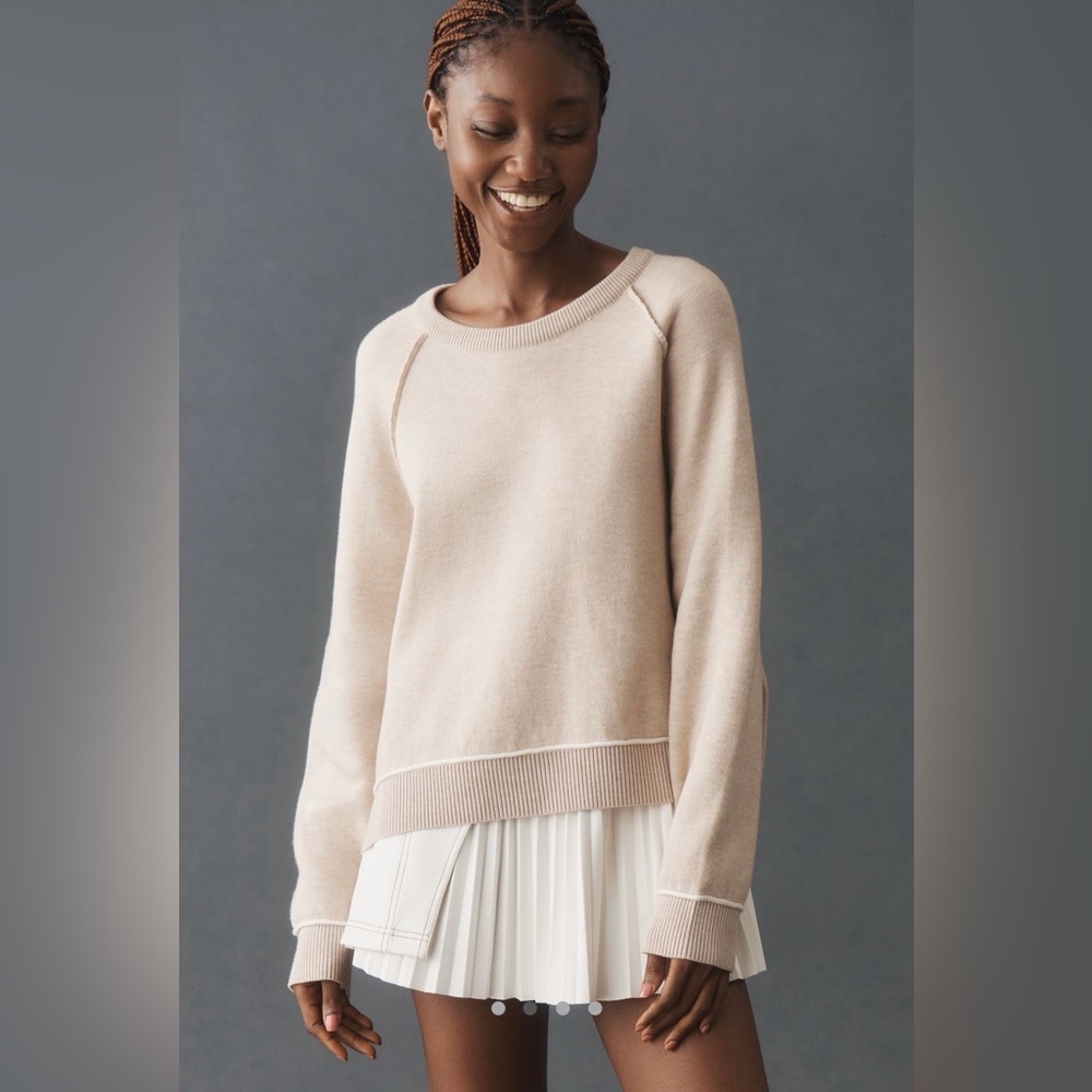 Anthropologie The Oaklyn Cozy Crew-Neck Sweatshirt by Pilcro
